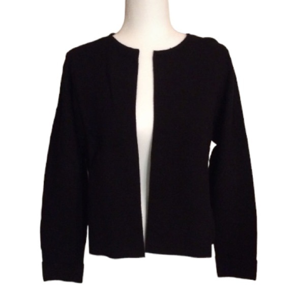 𝅺elle Open-Front Sweater Black XL - Picture 1 of 7